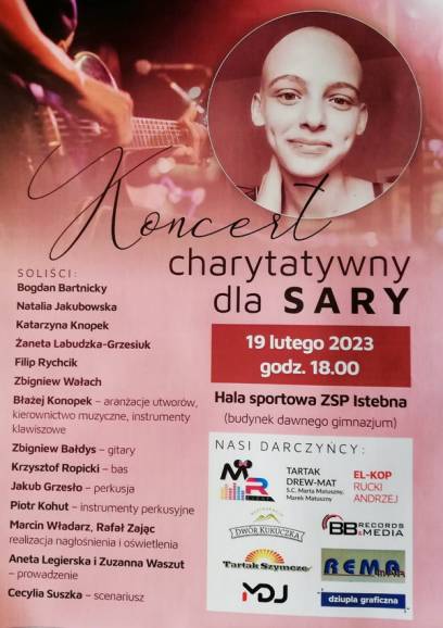 Koncert Charytatywny dla Sary
